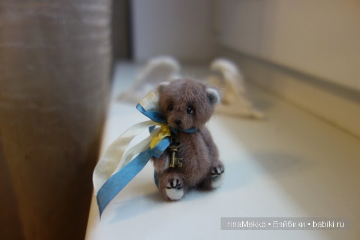 авторская игрушка Ирины Мекко, мини мишка