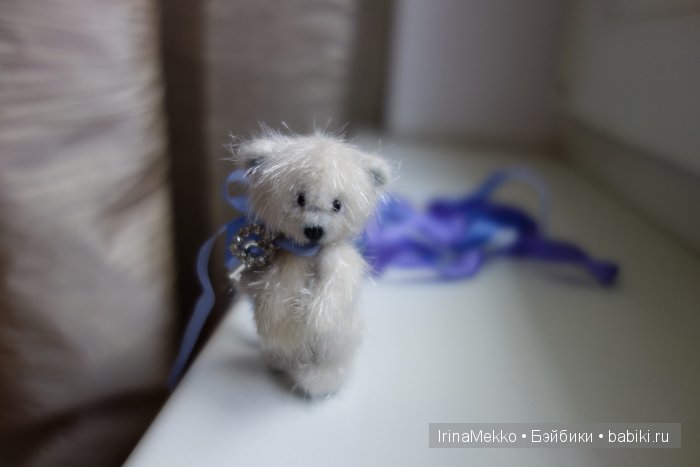 мини мишка, авторская игрушка Ирины Мекко, миниатюра, медвежонок