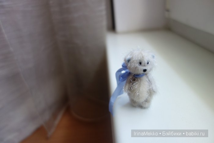 мини мишка, авторская игрушка Ирины Мекко, миниатюра, медвежонок