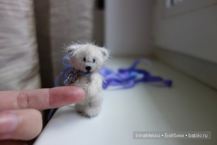 мини мишка, авторская игрушка Ирины Мекко, миниатюра, медвежонок