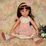 "Жемчужное" платье и ботиночки для куклы Gotz 50см.