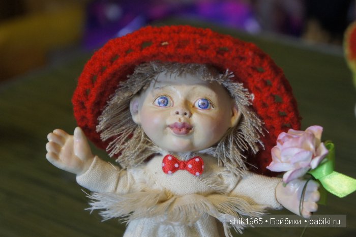 кукла "Мухоморочка" , автор Ирина Шавер, фарфор, текстиль, гипс