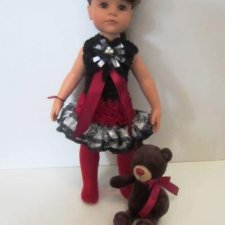 Платье для кукол 33-45 см