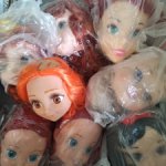 Головы для кукол , принцессы Диснея, ростом 35-45 см
