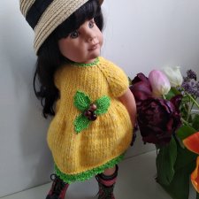 Шляпки для кукол соломенные