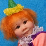 Рыжий клоун Счастливчик. ООАК кукла ручной работы Виктории Балибок