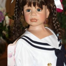 Платье-матроска / Одежда для кукол / Шопик - продать купить куклу ...