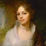 Портрет кисти художника - Теодора, кукла с гипнотическим взглядом... Christine Orange, Theodora