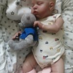 Куколка реборн из молда тедди (реплика)