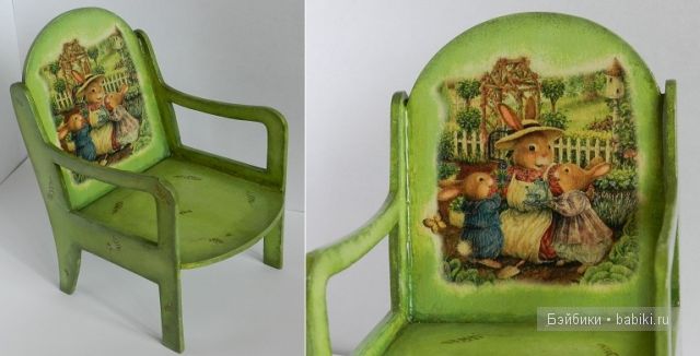 Креслице-стульчик "Заячья семейка"