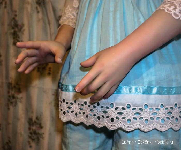 Авторская кукла. Маленькая принцесса, процесс (фото 5)