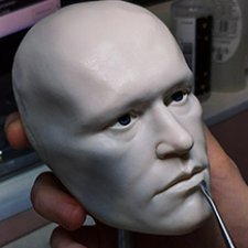 Авторская портретная голова на BJD тело. Молодой Майкл Рукер