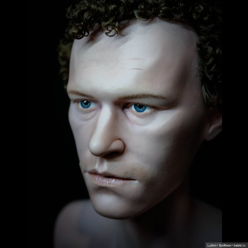 Майкл Рукер авторская портретная голова на бжд тело (фото 4)