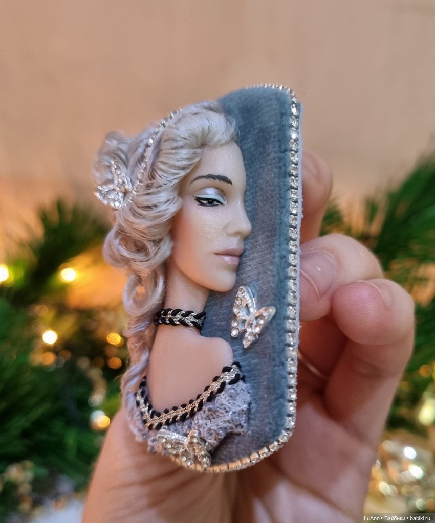 Брошечка для конкурса — Лепка авторских кукол: полимерная глина (фото 5)