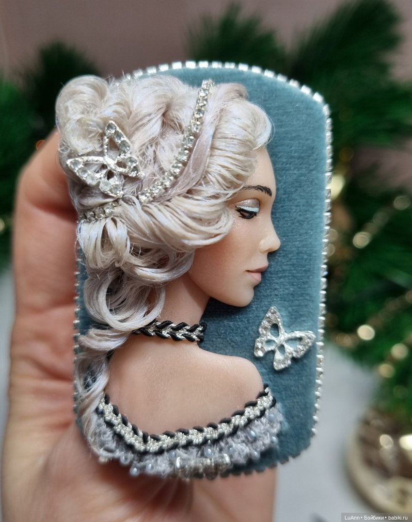 Брошечка для конкурса — Лепка авторских кукол: полимерная глина