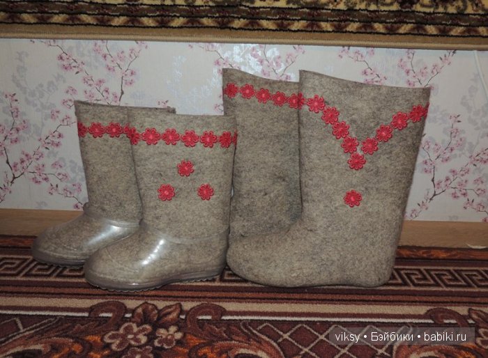 Валенки, валенки, расшитые для маленьких