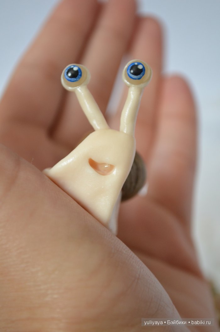 Улитки такие разные — Игрушки в смешанной технике (мех и глина): Арт