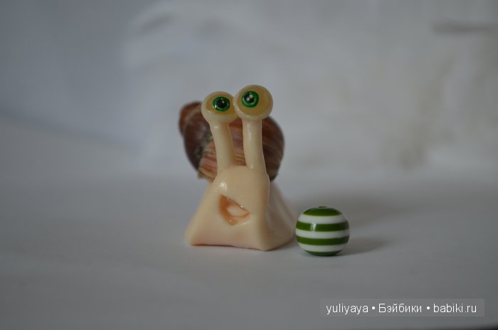 Улитки такие разные — Игрушки в смешанной технике (мех и глина): Арт