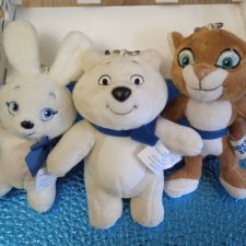 Брелки талисманы Олимпиады в Сочи