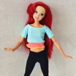 Гибрид:голова русалочки Ариэль на теле Barbie йоги МТМ.