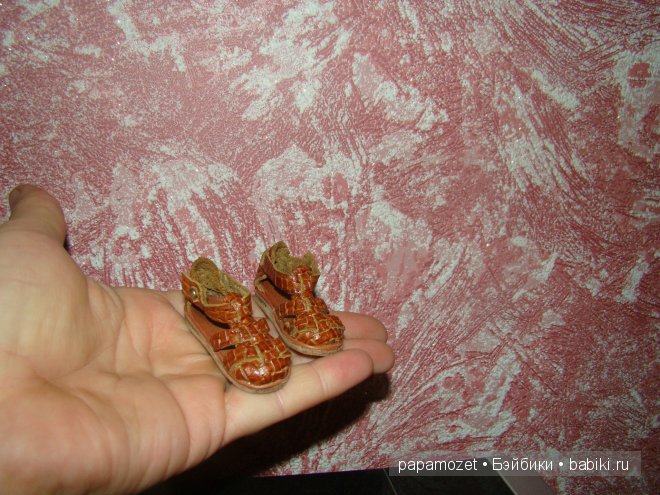 Летние сандалии для БЖД — Одежда и обувь для кукол своими руками: фото (фото 3)