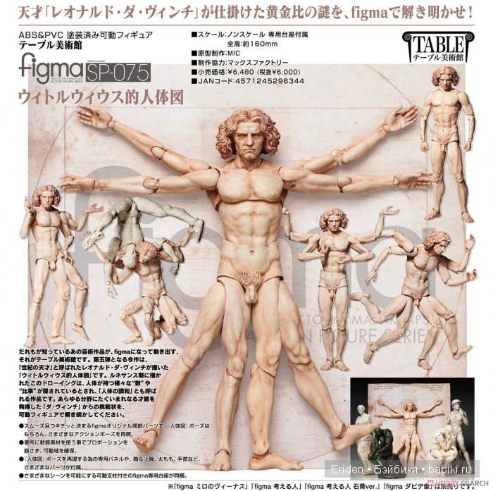 Витрувианский человек, фигурки от Figma (фото 7)