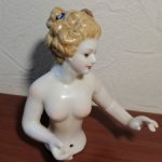 Half Doll, фарфоровая кукла половинка