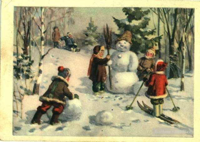 Рождественские-винтажные открытки прошлых лет | Бэйбики Рождественские-винтажные открытки прошлых лет (фото 5)