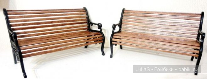 Куклопрогулка в парке, или скамейки "Виноградная лоза" (фото 3)