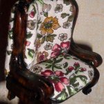 Юлькина кукломебель, креселко 1:12