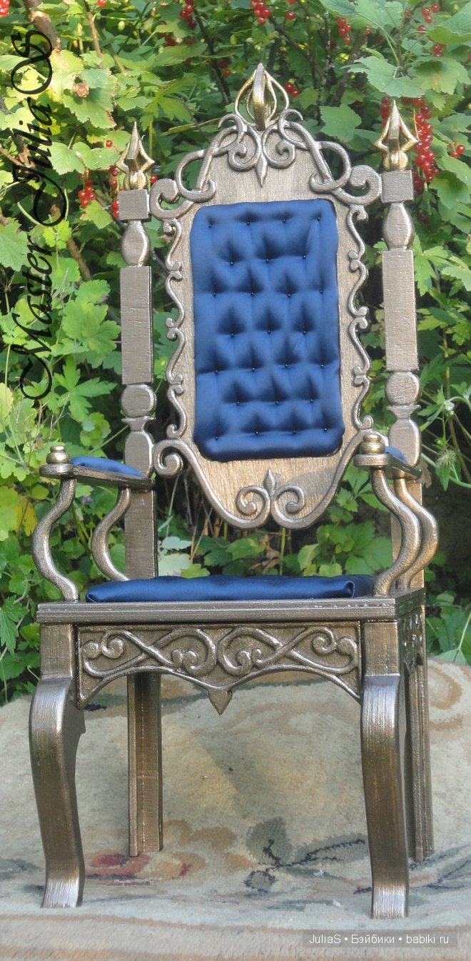 Юлькина кукломебель. Трон "Велич"