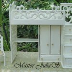 Юлькина кукломебель. Новый старый кроватный комплекс "Чудо прорезное. Евгенка"