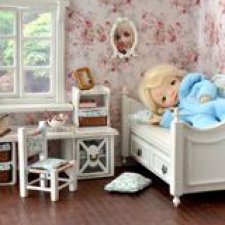 Кукольная мебель в стиле "прованс" 1:8