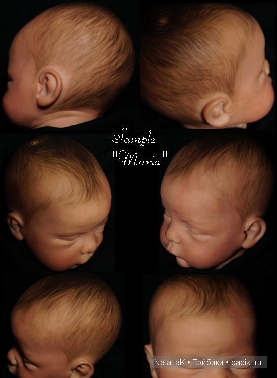 Пример росписи волос кукол реборн (фото 5)