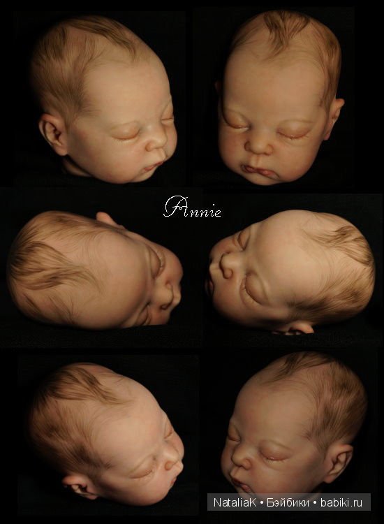 Пример росписи волос кукол реборн (фото 7)