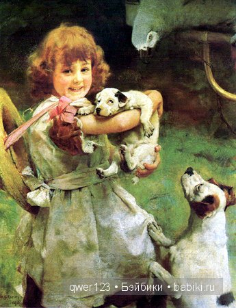 Милые Дети и животные в классической живописи