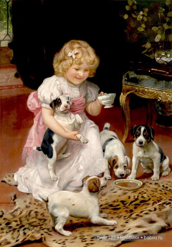 Милые Дети и животные в классической живописи (фото 4)