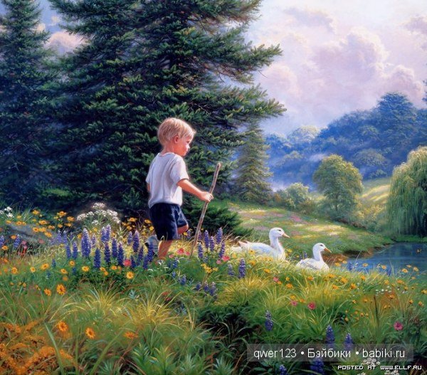 Милые Дети и животные в классической живописи