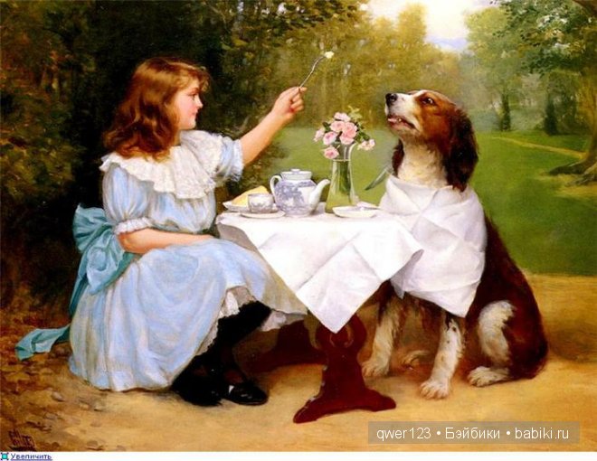 Милые Дети и животные в классической живописи