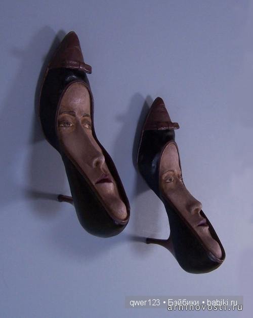 Скульптуры из обуви от Гвен Мерфи (Gwen Murphy)