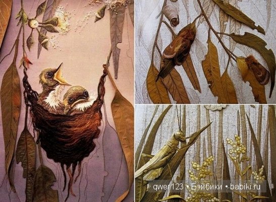 Объёмная вышивка от Annemieke Mein