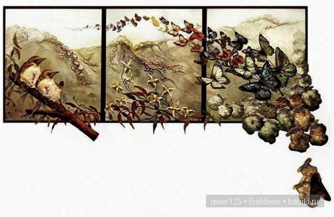 Объёмная вышивка от Annemieke Mein