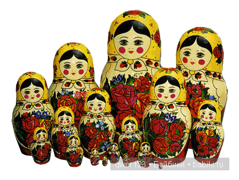 Самая известная русская игрушка - Матрешка. Символ России