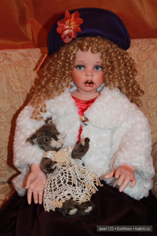 Новый образ фарфоровой куклы Анжелики (Маффин) от Донны Руберт для Новогоднего карнавала (фото 5)