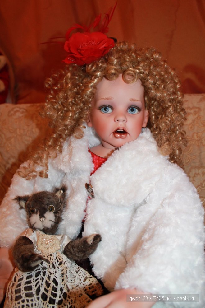 Новый образ фарфоровой куклы Анжелики (Маффин) от Донны Руберт для Новогоднего карнавала (фото 9)