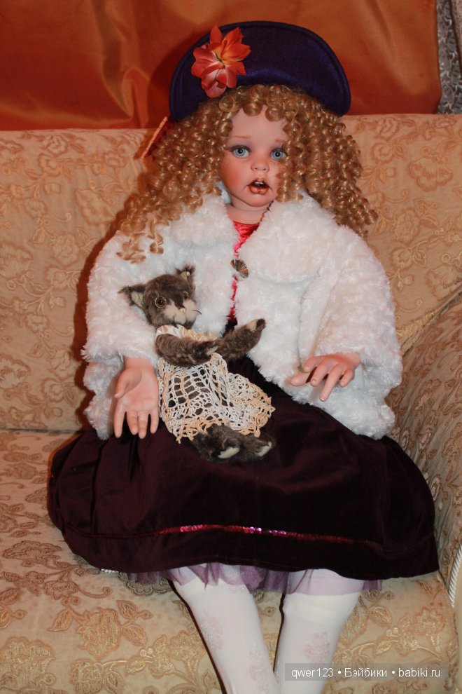 Новый образ фарфоровой куклы Анжелики (Маффин) от Донны Руберт для Новогоднего карнавала (фото 7)