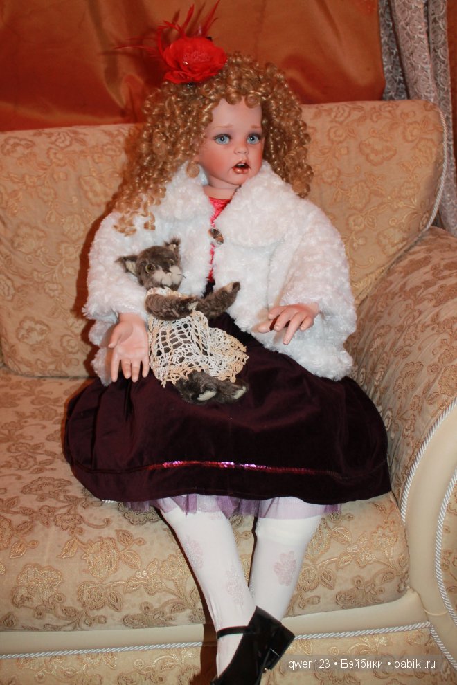 Новый образ фарфоровой куклы Анжелики (Маффин) от Донны Руберт для Новогоднего карнавала (фото 8)
