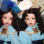 Очаровательные близняшки, фарфоровые куклы Дарлин от Донны Руберт