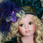 Великолепная Изольда, фарфоровая кукла от Донны Руберт
