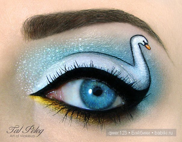 Волшебные картины на веках-макияж от Тал Пелег.(Израиль)